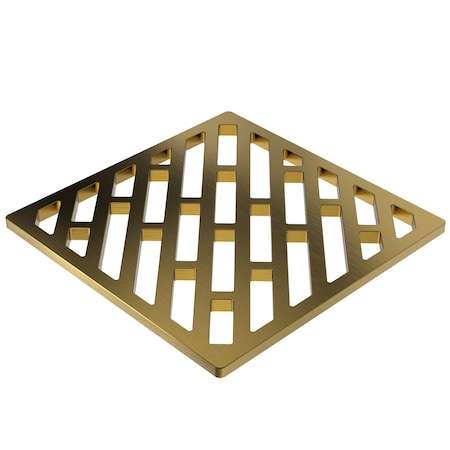 Newport Brass 4" Square Shower Drain in Satin Gold (Pvd) 233-408-24S